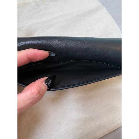 Burberry Blue Label Nova Check Black Leather Flap Long Wallet Excellent - Picture 13 of 15